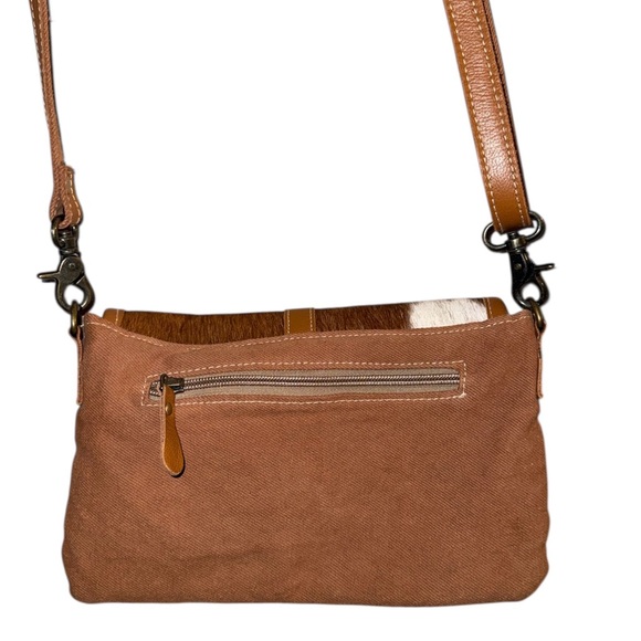 Myra Brown Leather Crossbody Bag - Picture 3 of 4